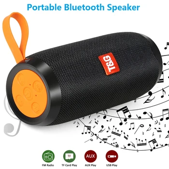 

Portable Column Bluetooth Speaker Waterproof Outdoor Wireless Speaker Subwoofer stereo sound box Bass Loudspeaker FM TF AUX USB