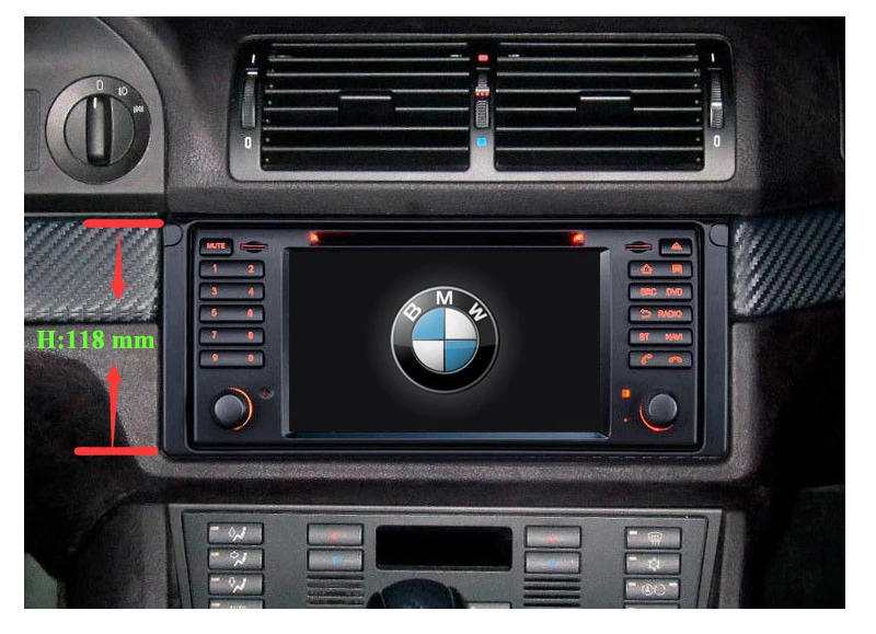 Автомагнитола с сенсорным экраном и GPS навигацией для BMW E39 520i 530i M5 Old 5 Series