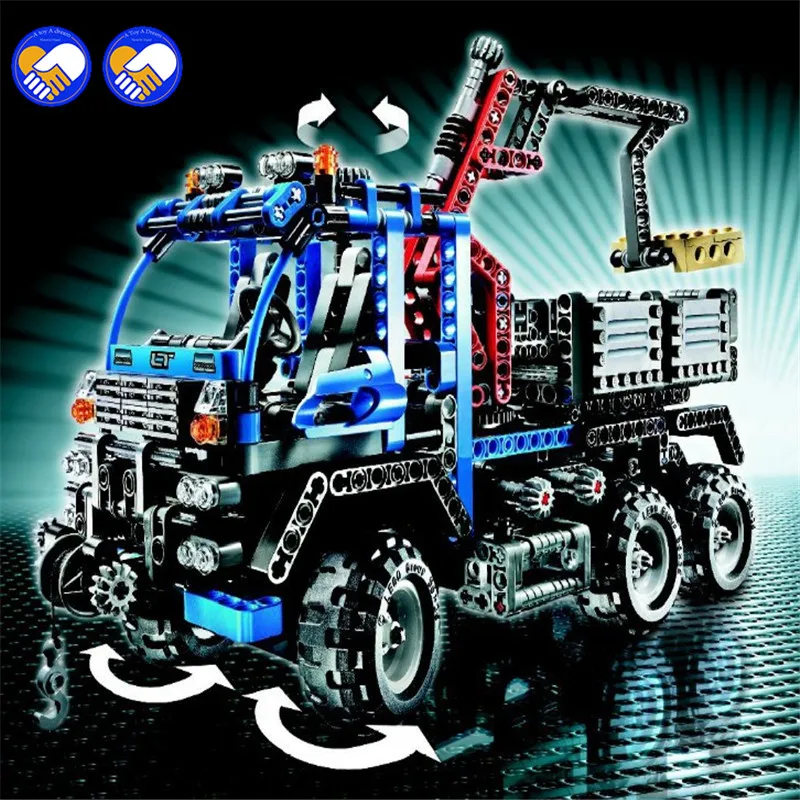 

A toy A dream 2017 NEW Free Shipping DECOOL 3331 LARGE 805Pcs Exploiture Crane model Enlighten Plastic building blocks sets