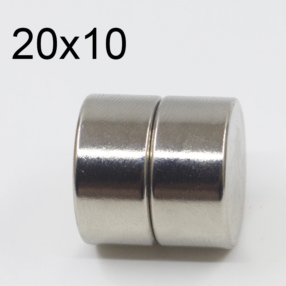 

2/5/10/50 Pcs 20x10 Neodymium Magnet 20mm x 10mm N35 NdFeB Round Super Powerful Strong Permanent Magnetic imanes Disc 20x10