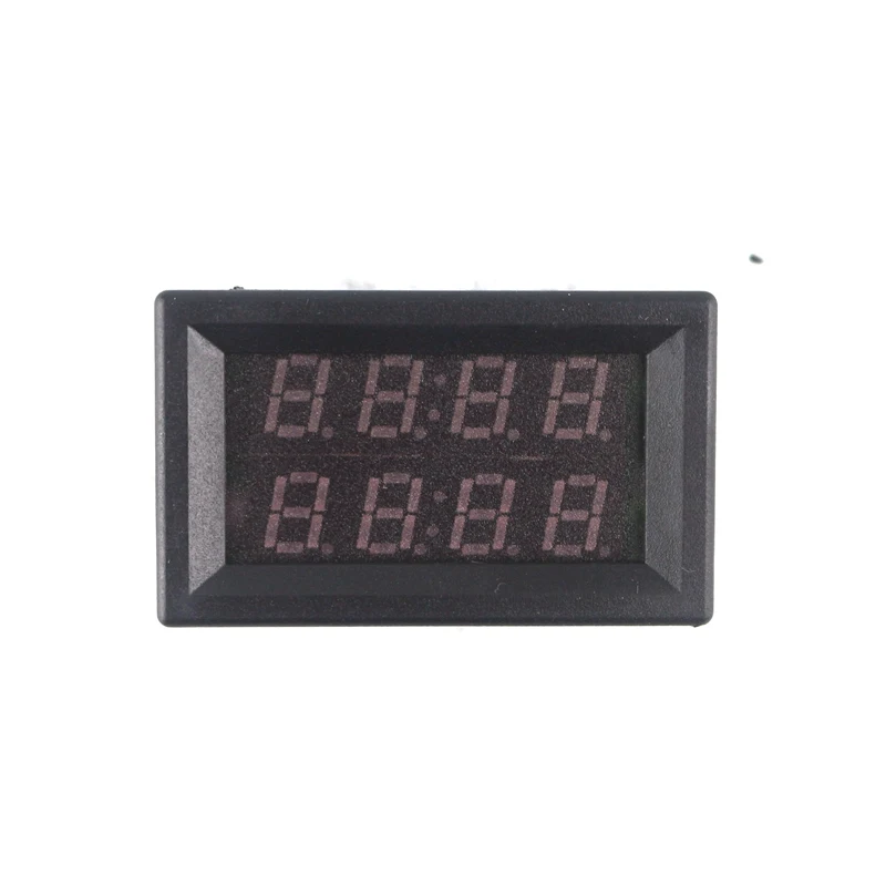 Digital Voltmeter Ammeter DC 200V 10A, 4 Bit LED Dual Display Voltage Amp Panel Meter, 12V 24V Car Current Monitor Tester, Red Blue LED image 3