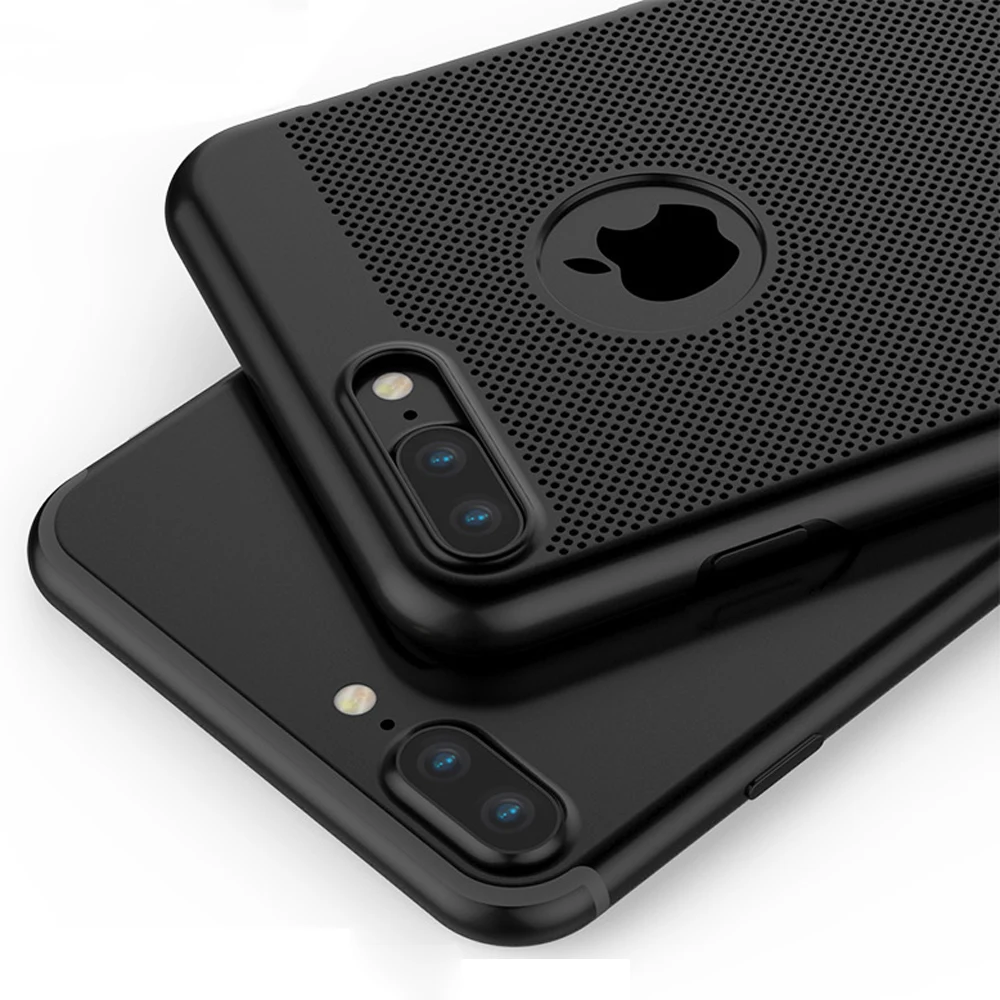 For iPhone 7 Case Ultra Thin Hard Plastic Hollow Cooling Protective
