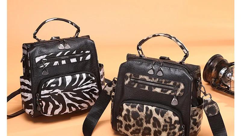 women leopard print backpack shoulder bag women school bag for teenager girls backpacks_14