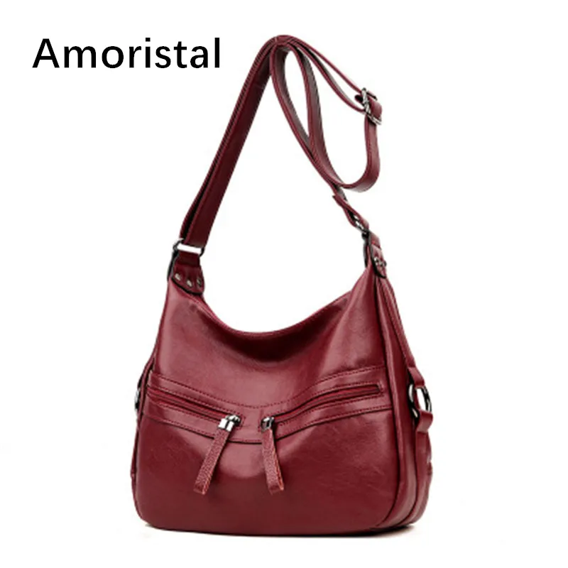 

Messenger Bags Soft PU Leather Women handbags 2018 New Bags Female Stereotypes Fashion Handbag Crossbody Shoulder Bag B076