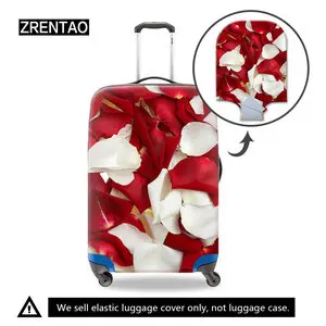 Чемодан с цветочным узором, дорожные сумки на колесиках, защитный чехол для S/M/L/XL 18-32 дюймов, аксессуары для путешествий, чемодана