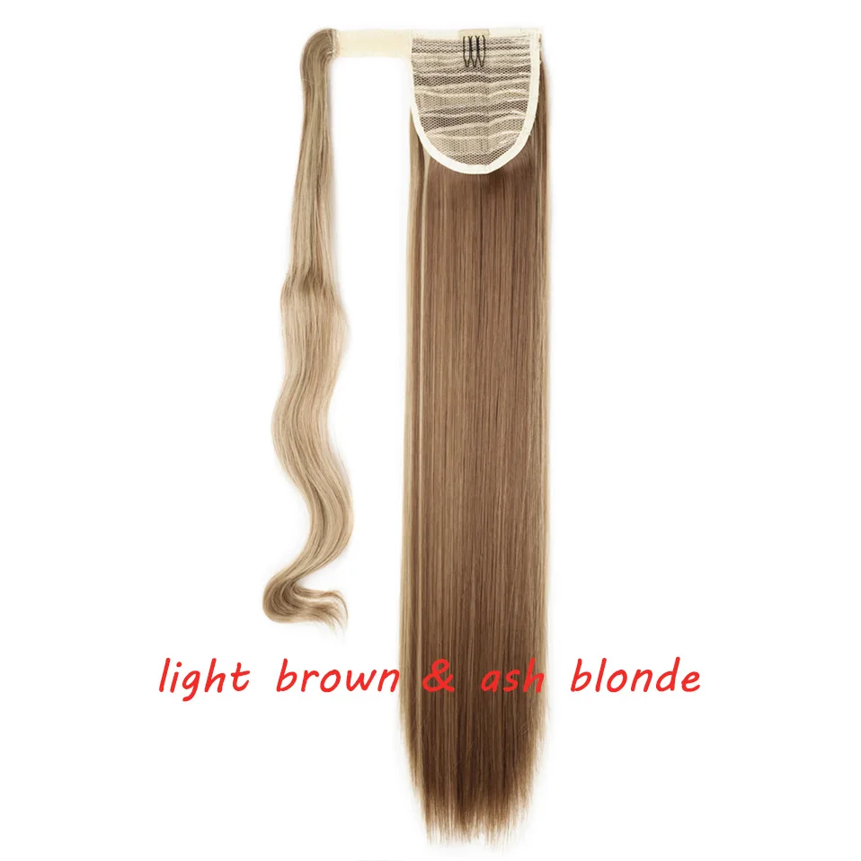 S-noilite 2" длинные вьющиеся волосы на заколках в хвосте накладные волосы конский хвост шиньон с заколками синтетические волосы конский хвост наращивание волос - Цвет: 12P24