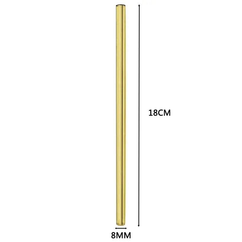 Новые стеклянные соломинки для питья TENSKE 1 шт. многоразовые стеклянные соломинки для смузи соломинки для молочных коктейлей замороженные напитки барный инструмент 34