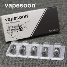 5pcs Baby M2 Coil Replacement Dual Coils Head V8 Baby-M2 Atomizer Core 0.25ohm for TFV8 Baby / TFV8 Big Baby Tank 5pcs Baby M2 Coil Replacement Dual Coils Head V8 Baby-M2 Atomizer Core 0.25ohm for TFV8 Baby / TFV8 Big Baby Tank