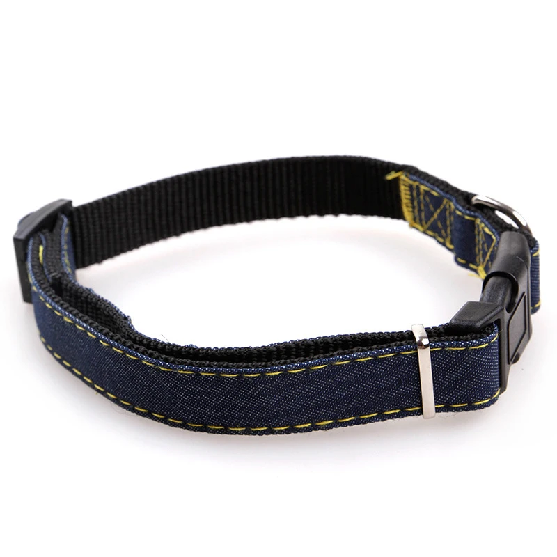 Pet Dog Cat Collar Clip Buckle Jean Collar Outdoor Sports Safety Lead Leash For Small Medium Dogs Chihuahua Cats S M L XL Strong (5)