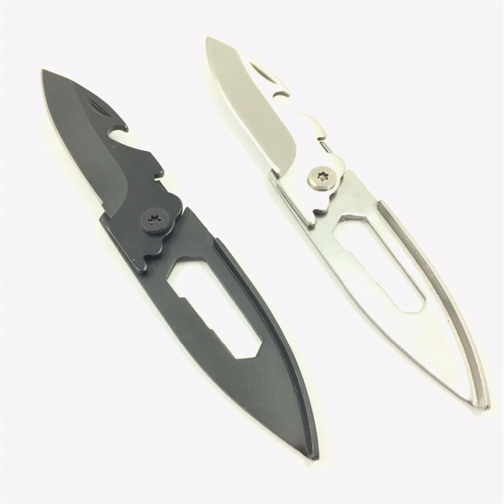 Pocket knife all stainless steel Key folding knife mini Wallet knives
