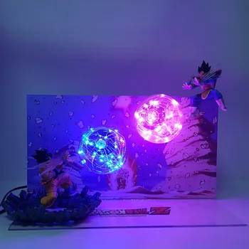 

Dragon Ball Lamp Son Goku Kamehameha VS Vegeta Galick GUN Led Night Lights Lampara Dragon Ball Z Super Saiyan DBZ Table Lamp
