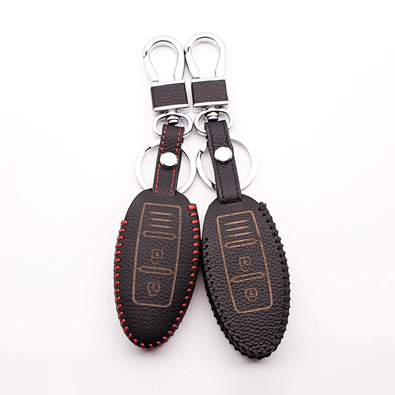 

Car key cover For Nissan Qashqai J11 X-Trail T31 T32 Vampira Pathfinder Murano Teana Juke Note 3 buttons leather car remote