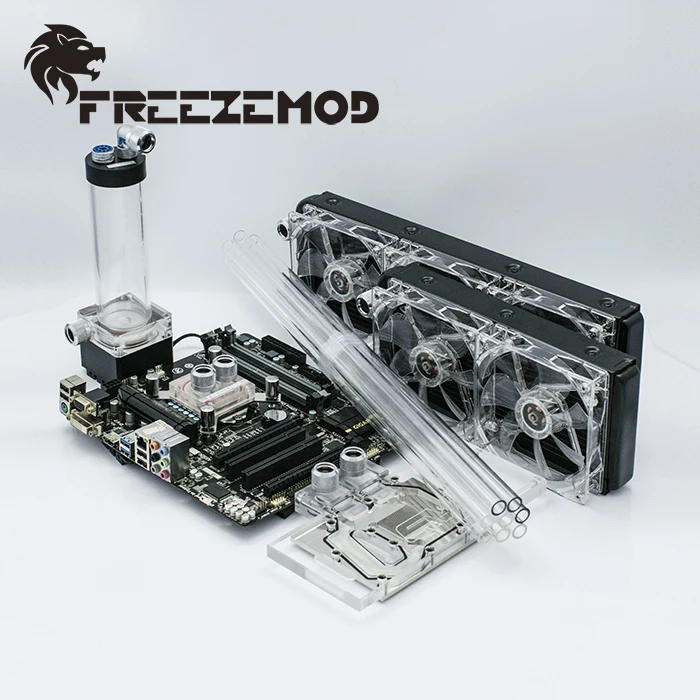 

FREEZEMOD computer water cooling system Set basic set 5 for rigid tube. FREEZEMOD-BKH5