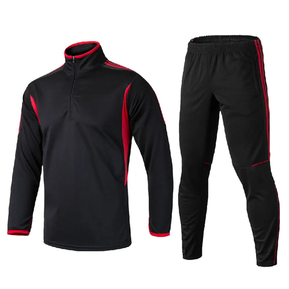 

Men Kids Soccer Sets Tracksuit Survetement Football 2018 Sports Kit Jerseys Futbol Jackets Training Pants maillot de foot Zipper