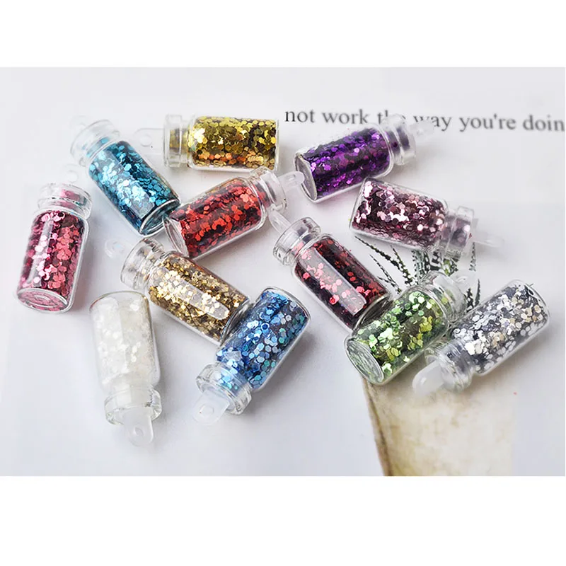 48 botellas/Set juego de decoración de uñas brillo platino pintura uñas arte lento vida divertida 48 botellas/Set juego de decoración de uñas brillo platino pintura uñas arte lento vida divertida