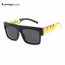 Gafas de sol de la vendimia grandes gafas de marco gafas de sol steampunk marca diseñador hombres gafas de sol gafas de sol hombre gafas de cristal 9941