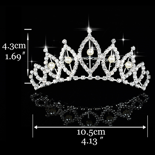 Crown for Girls Show Bridal Crown Tiara Diadem Crystal Floral Wedding Bridal Hair Accessories Head Jewelry