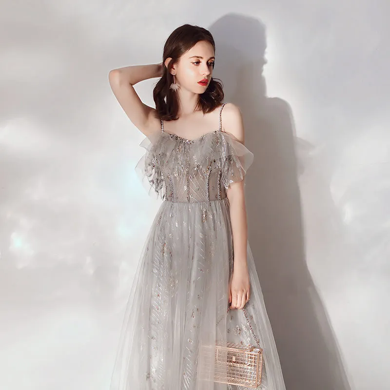Элегантное Сексуальное Женское шикарное вечернее платье Cheongsam изысканное свадебное платье на бретельках с блестками Сетчатое платье Qipao