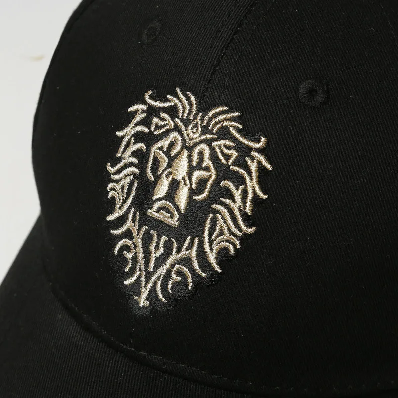 Lion Embroidery Pattern Baseball Cap Women Men Solid Color Cotton Hat Unisex Fashion Casual Adjustable Sunscreen Caps CP0115  (8)