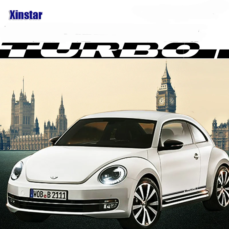 2 шт./лот турбо автомобильный боковой кузов декоративная наклейка для VK Volkswagen VW