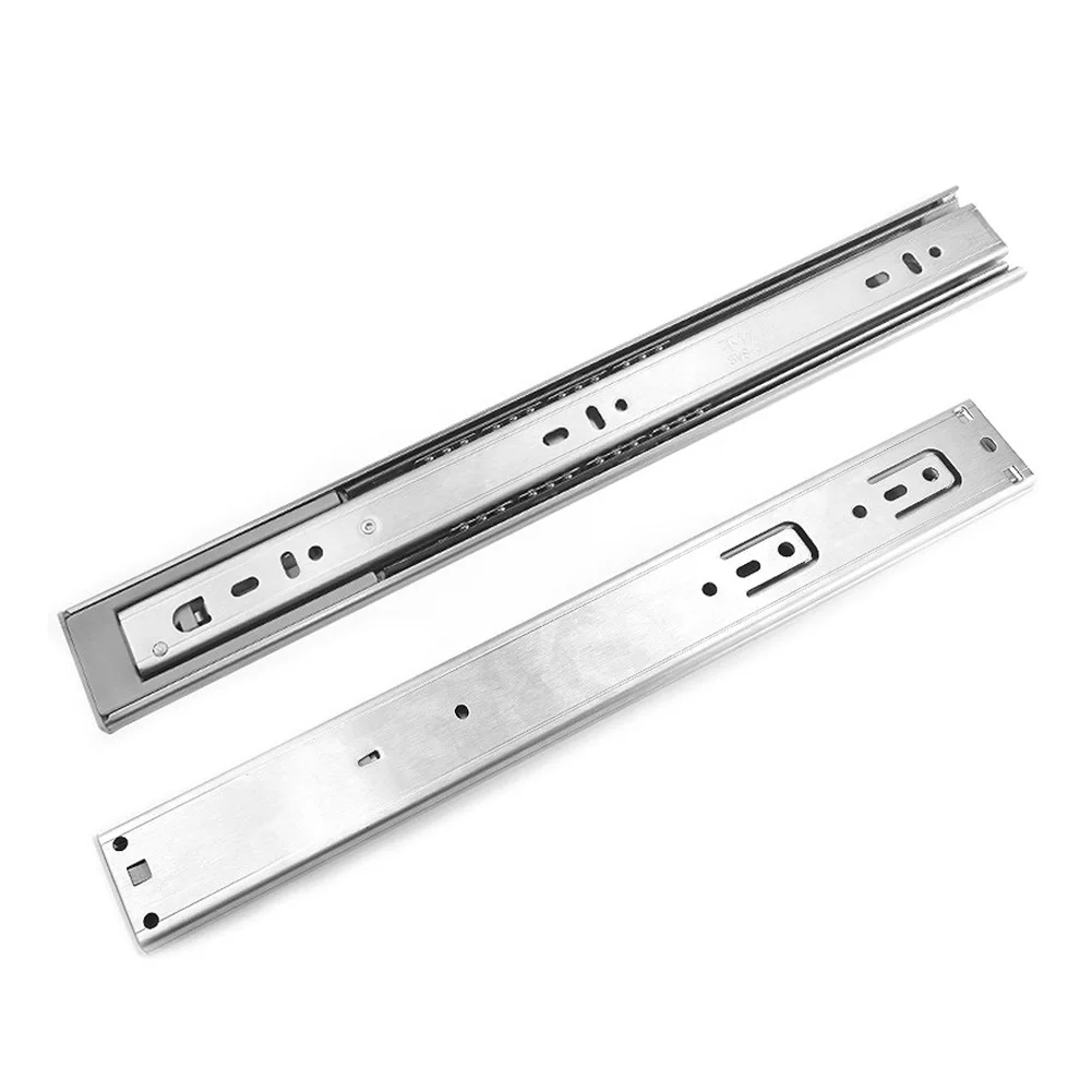 

1 Pair 12/14/16/18/20/22 Inch Drawer Orbit Slide Cabinet Cupboard Runners Furniture Drawers Ball Bearing Slides Buffer HVR88