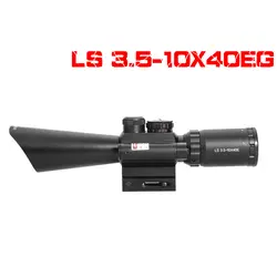 2019 LS 3,5-10X40EG FENGROU открытый Riflescope для воздушного пистолета 20 мм рельсовый монтаж красный-зеленый осветительный тактический оптический прицел