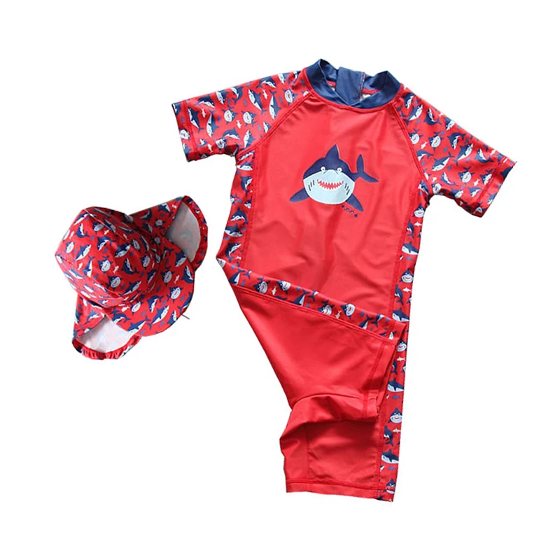 

Dollplus Child Boys Swimwear Kids 2pcs Children Beachwear Baby Boy Swimwear Kids Swimsuit Boys Sport Swim Beach Surfing Clothes