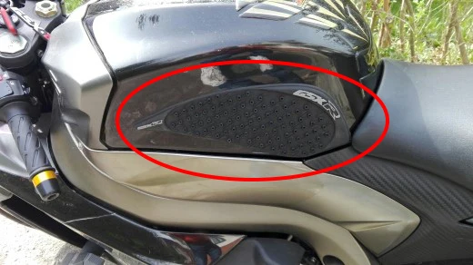 MTCLUB Black Transparent New Anti slip Fuel Tank Pad Side Gas Knee Grip Traction Pads For Suzuki GSXR1000 2009-2015 K9 GSXR 1000 (4)