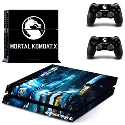 Mortal Kombat наклейка кожи PS4 консоль Крышка для Playstaion 4 консоли наклейка для PS4 Стикеры + 2 шт. контроллер защитный