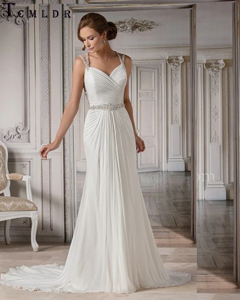 Tcmldr 2017 Summer Sexy Goddess A Line Wedding Dress Sweetheart
