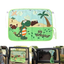 Cartoon Car Curtains for Side Window Sunshade UV Protection Sun Shade Cute Auto Decoration Interior Accessories Car-styling
