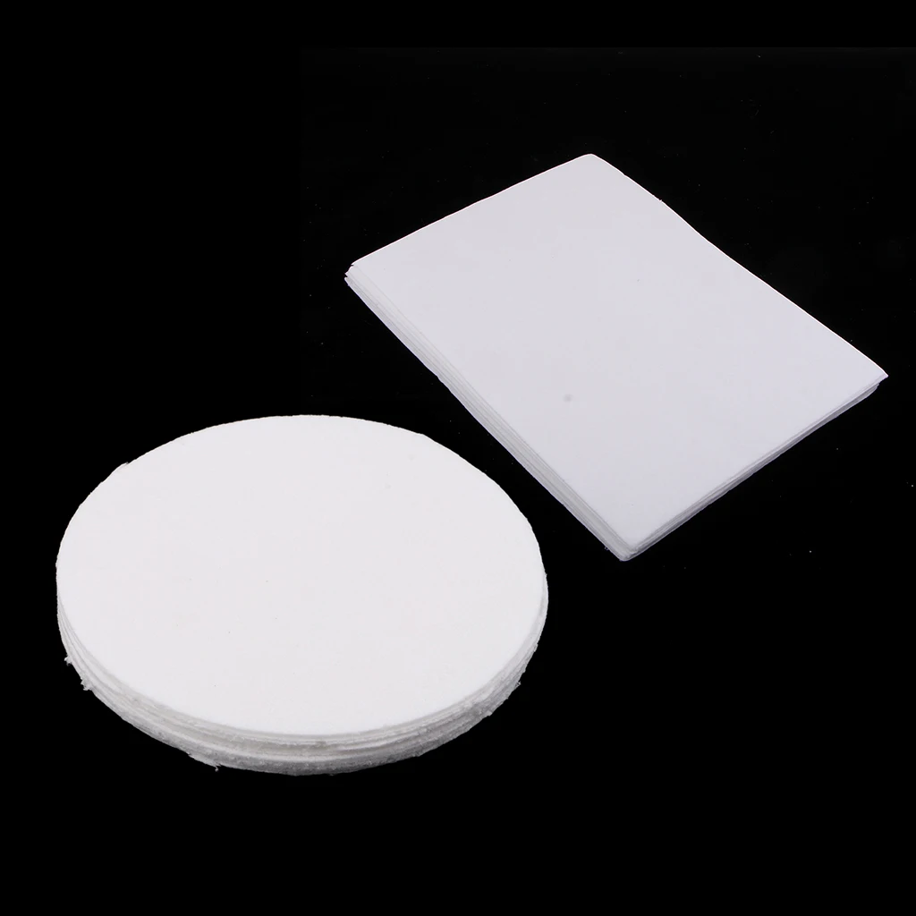 20 Sheets White Square Round Ceramic Fiber Insulation Blanket Thinfire Microwave Kiln Shelf Paper Jewelry Making Supplies