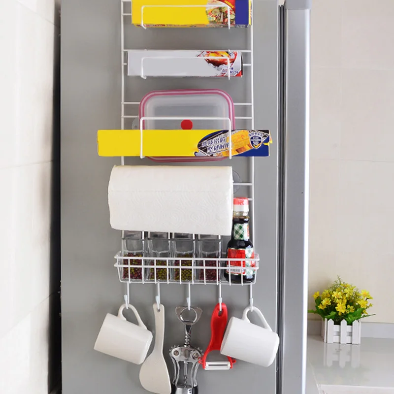 

Household Multi-layer Fridge Storage Refrigerator Rack Side Shelf Sidewall Holder Multifunctional Kitchen Supplies Organizer 1pc