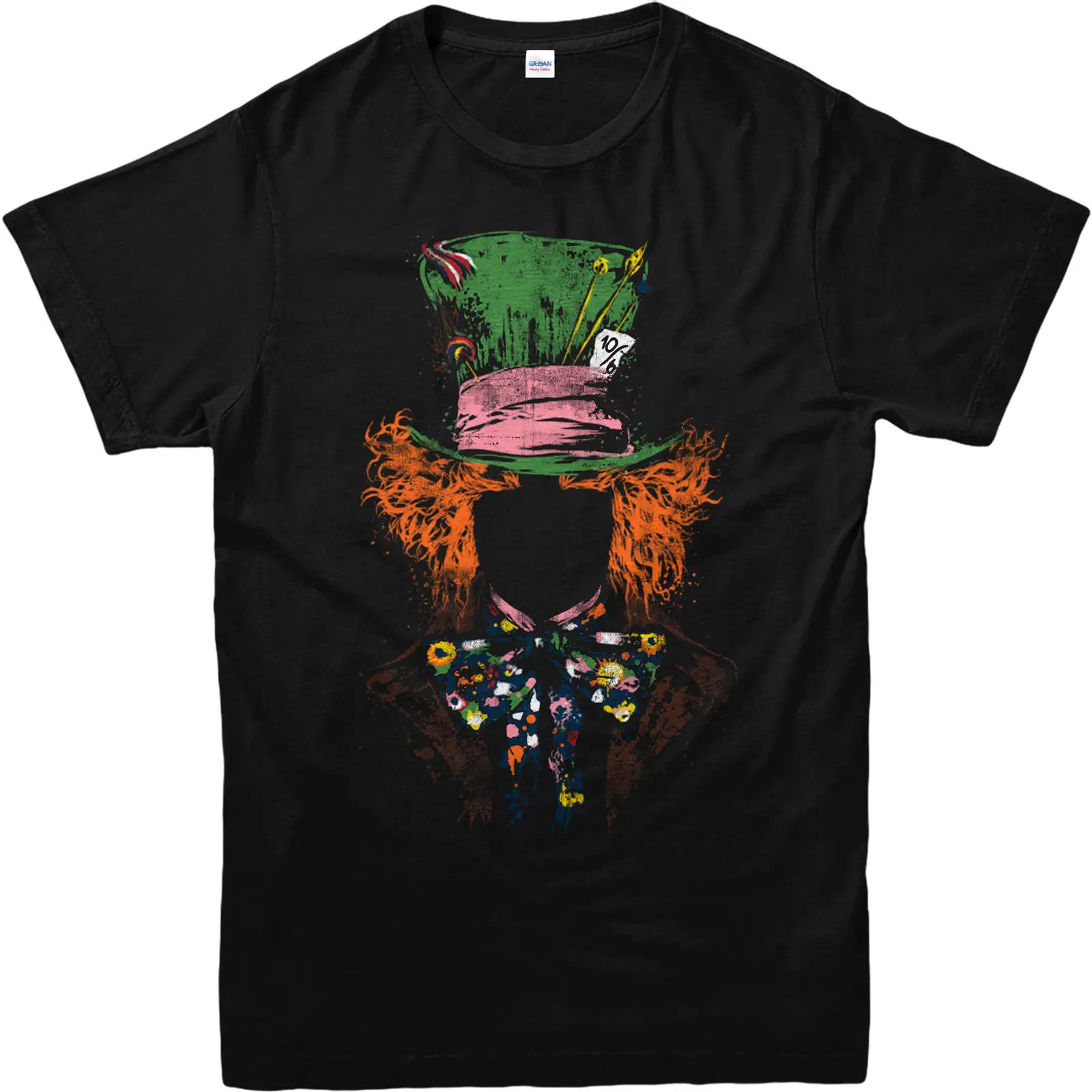 

Alice In The Wonderland T-Shirt, Mad Hatter T-Shirt, Inspired Design Top Hip Hop Clothing Cotton Short Sleeve T Shirt Top Tee