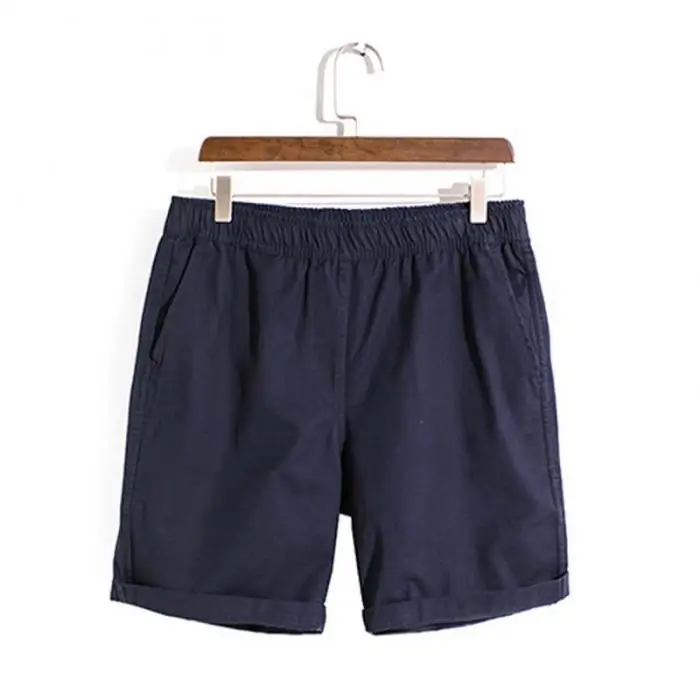 Хлопковые шорты повседневные летние пляжные шорты ярких цветов с эластичной резинкой на талии для мужчин и женщин FDC99