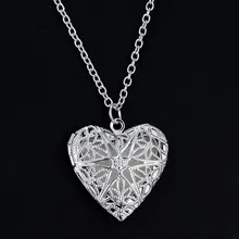 Rinhoo-collar con corazón brillante para mujer, regalos mágicos que brillan en la oscuridad, colgante de corazón azul brillante Vintage