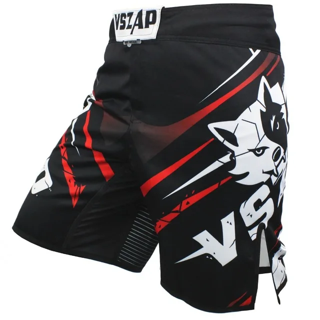 Мужские трусы Muay Thai fitness Brethable боксерские трусы MMA шорты Fight Grappling Kick Gel шорты для тайского бокса MMA Boxeing pants - Цвет: black