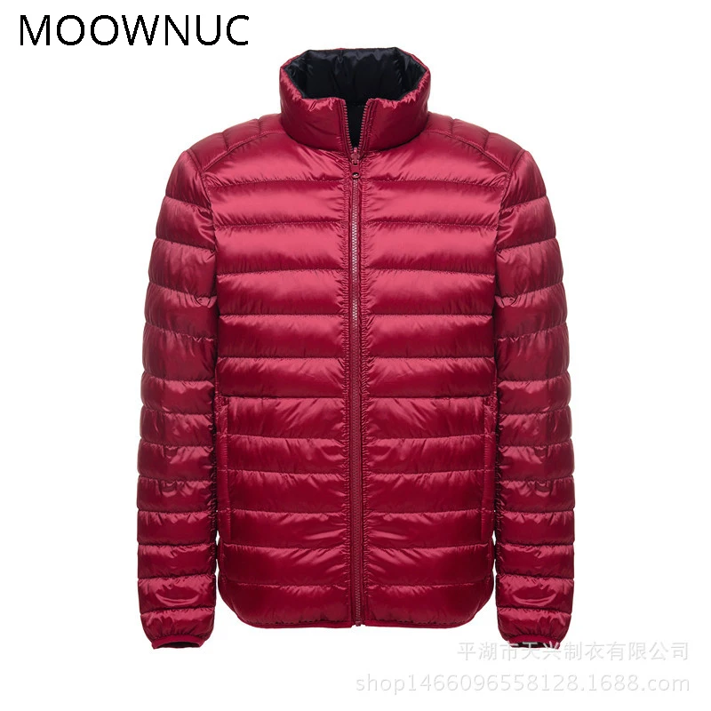 

Winter Jackets Coats Parkas Overcoat Fashion Casual Hombre Solid Mens clothes Warm Thick Windproof Double-sided wear MOOWNUC MWC