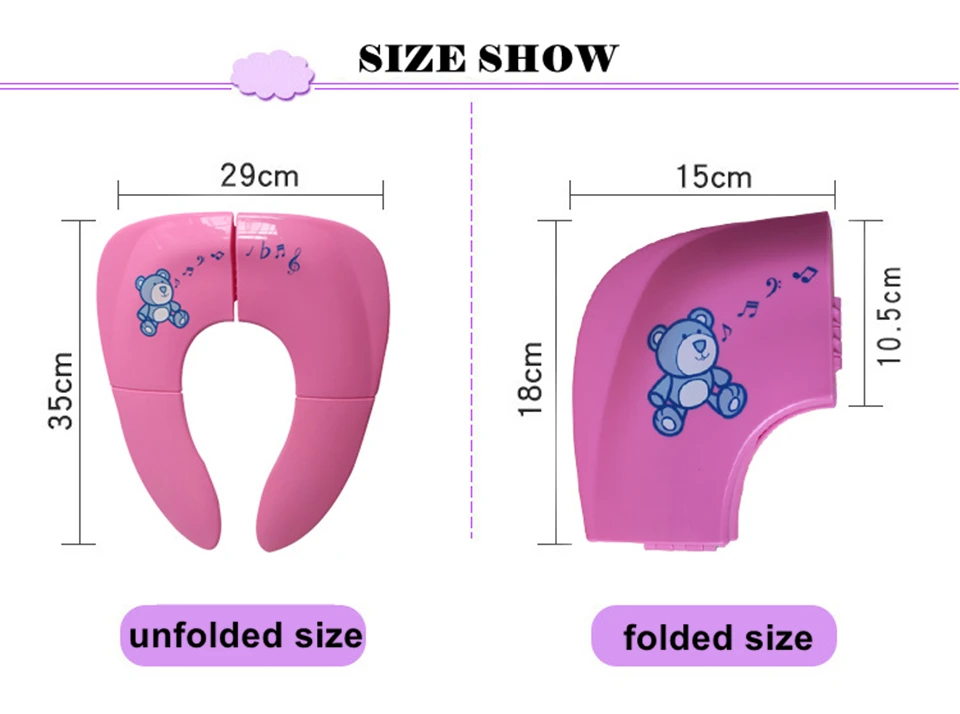 Для детей insular портативный складной многоразовый дорожный писуар приучение к горшку чехлы для сидений вкладыши с сумкой для переноски для малышей/детей