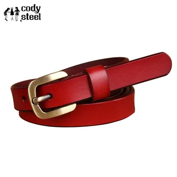 

New 2017 Fashion Belts For Women Simple Pin Buckle Belt Metal Ladies Casual Cow Split Leather Luxury Brand Belt Woman