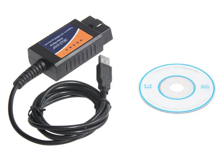 Промоакция 2017 usb elm327 версии v2.1 obd2 can bus сканер ELM USB диагностический интерфейс
