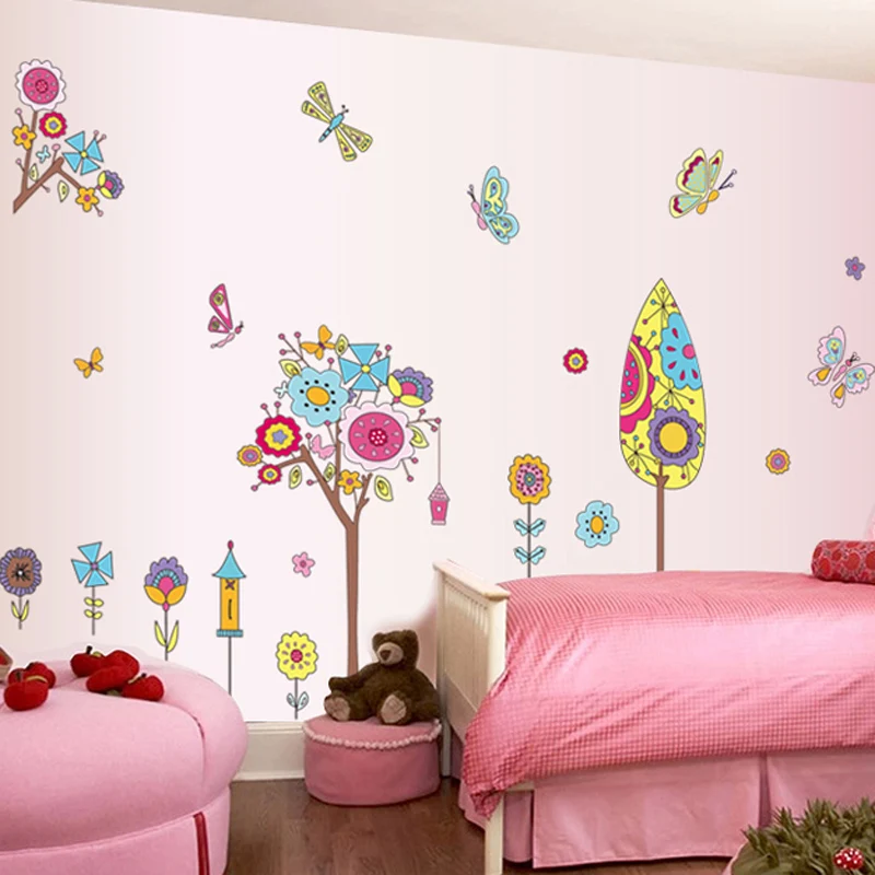 Creative Abstract Self adhesive Removable Wall Stickers Living Room