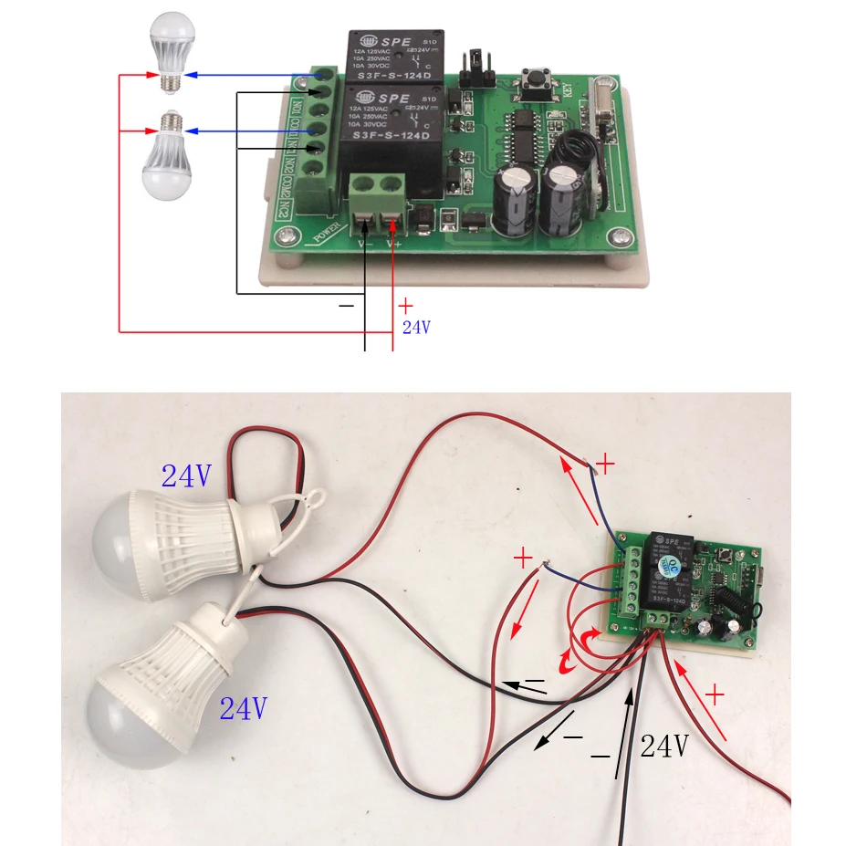 12V 2CH 433MHz Wireless Remote Switch Relay Module 12V 2 Channel Remote Control Switch Transmitter 315MHz433MHz-41