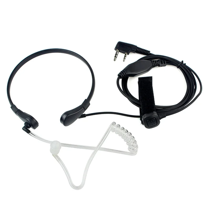

Throat Mic PTT Earpiece for Kenwood BAOFENG UV-5R Baofeng BF-888S Retevis H777 Retevis RT3 RT-5R TYT QUANSHENG Ham Radio C9007