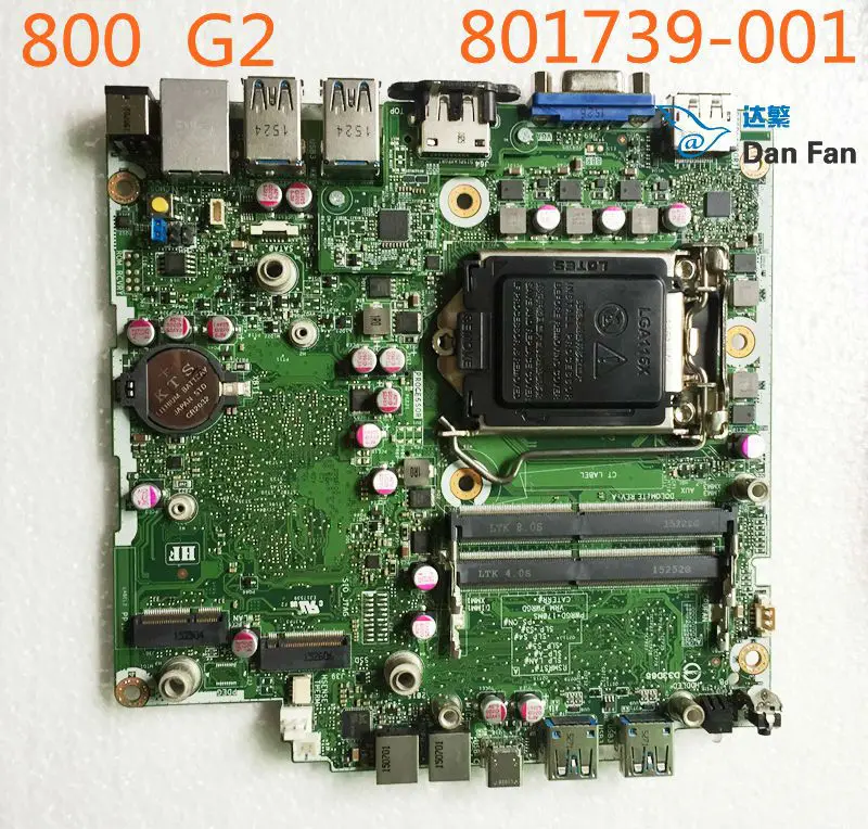 HP EliteDesk 800 G2 Mini Motherboard LGA 1151 DDR4 801739-001 810660-001