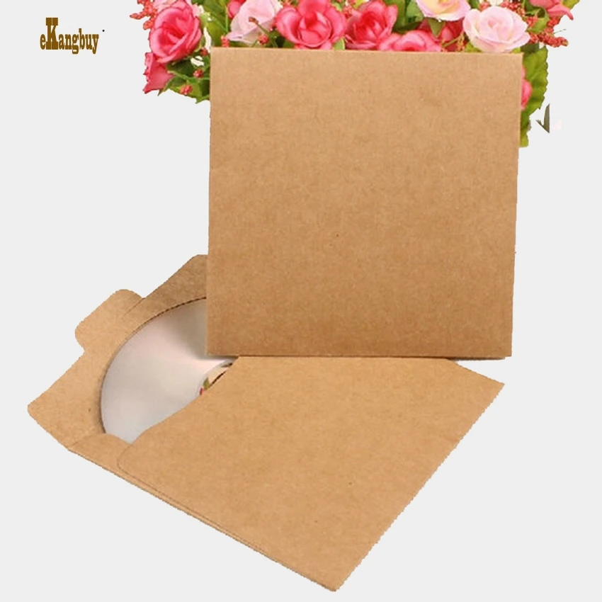 Квадратная Высококачественная сумка 12 5 см для дисков и CD г/м2 из крафт бумаги DVD