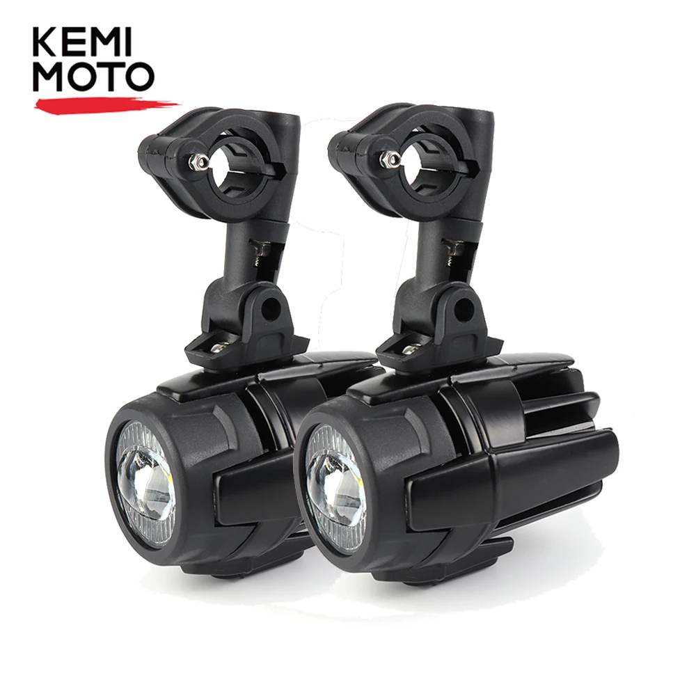 

KEMiMOTO for BMW R1200GS Motorcycle LED Auxiliary Fog Light Assemblie Driving Lamp 40W for BMW R 1200 GS F800GS F700GS 2013-2016