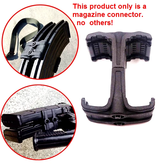 

1 PCS Magazine link Dual Coupler adjustable polymer fists 5.56 and 7.62 Magazine connector Maglink coupler