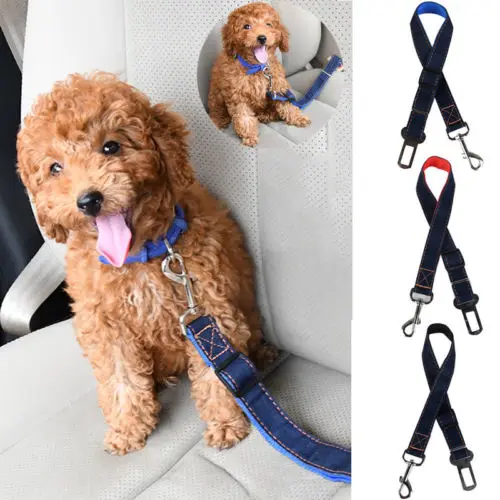 AU 1x Dog Pet Car Safety Seat Belt Harness Restraint Adjustable Lead