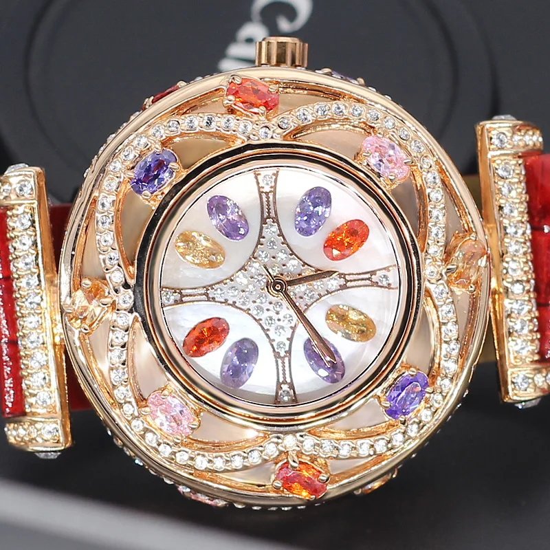 Женские кварцевые часы Melissa Shell японские модный браслет с вырезами кожаный